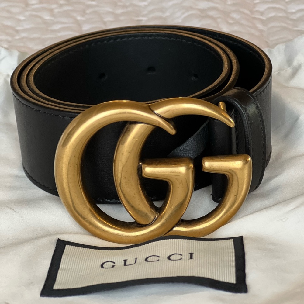 ❌SOLD ❌ Gucci GG wide leather belt